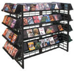 Slatgrid Up-right Mobile CD DVD Displays